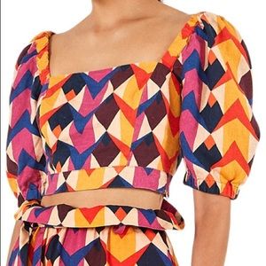 Farm Rio Linen Crop Top